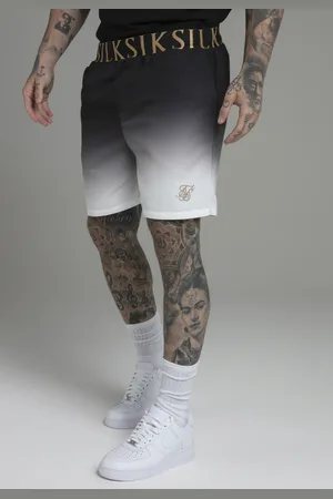 SikSilk Męskie Czarne Białe Przejściowe Szorty do Pływania S