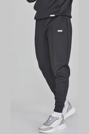 SikSilk Męskie Czarne Eleganckie Dresy L
