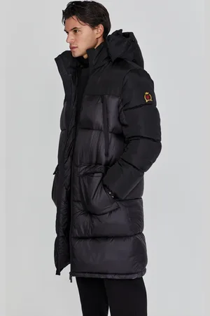 SikSilk Męska Czarna Kurtka Puchowa XS