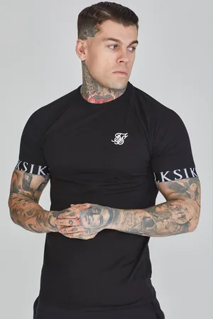 SikSilk Męska Czarna Koszulka Techniczna S