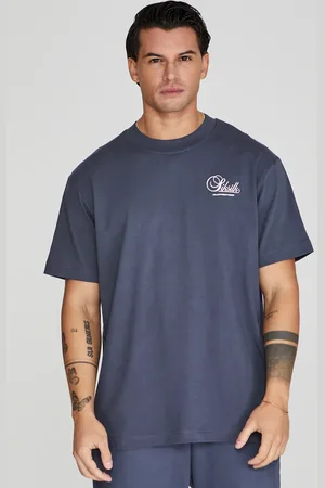 SikSilk Męska Marynarka Graficzny T-Shirt M