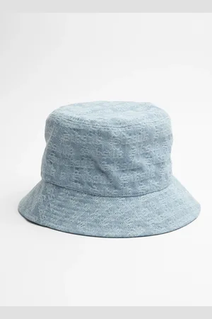 SikSilk Czapka Wiadro z Denimu Jacquard - Jasnoniebieska M/L