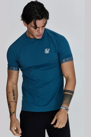 SikSilk Męska Niebieska Koszulka Techniczna M