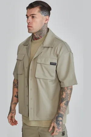 SikSilk Męska Koszula Utility Flight S