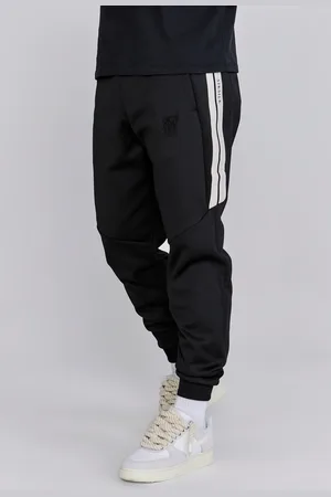 SikSilk Męskie Czarne Joggery o Luźnym Kroju L