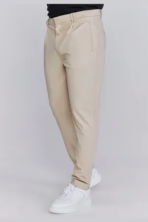 SikSilk Męskie Beżowe Eleganckie Chinosy R