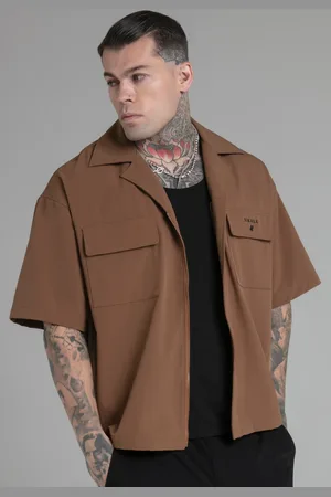 SikSilk Męska Szara Koszula Utility S