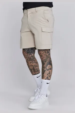 SikSilk Męskie Beżowe Szorty Cargo S