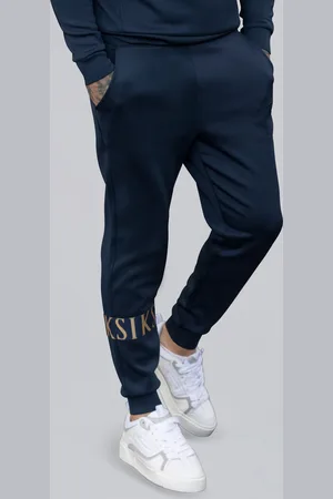 SikSilk Męskie Granatowe Dynamiczne Dresy S