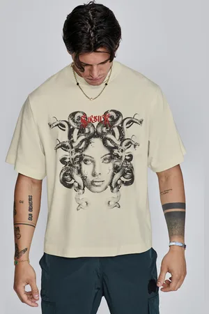 SikSilk Męska Koszulka Medusa S