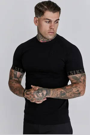 SikSilk Męska Czarna Techniczna Koszulka XS