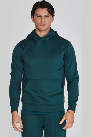 SikSilk Męska Zielona Sprytna Bluza z Kapturem S