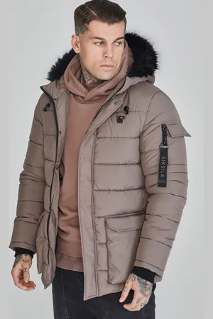 SikSilk Męska Beżowa Parka S
