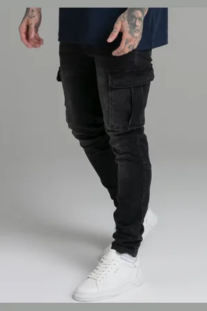 SikSilk Męskie Czarne Spodnie Cargo XS