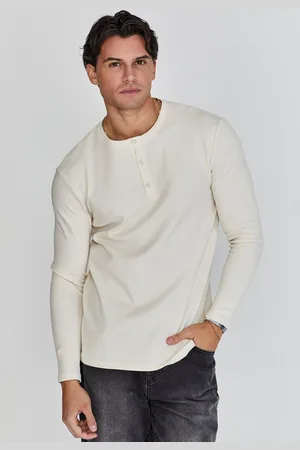 SikSilk Męska Koszulka Henley w Kolorze XL