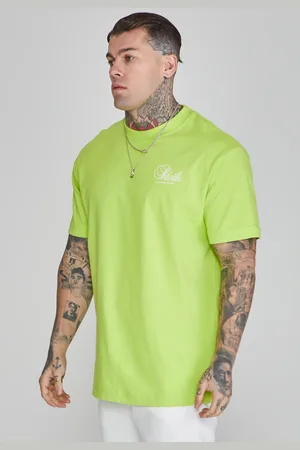 SikSilk Męska Zielona Koszulka z Grafiką S
