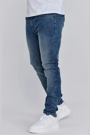 SikSilk Mens Denims Washed Vintage Blue 28