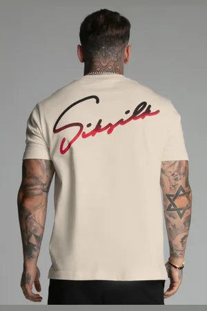 SikSilk Męski T-Shirt Ecru XS