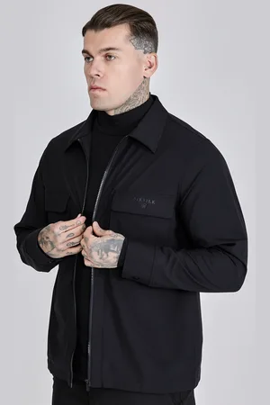 SikSilk Męska Czarna Koszula Utility M