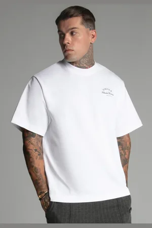 SikSilk Męski T-Shirt Biały XS
