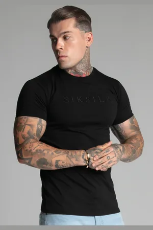 SikSilk Męski T-Shirt Czarny XS