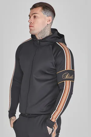 SikSilk Męska Czarna Bluza z Pełnym Zamkiem M