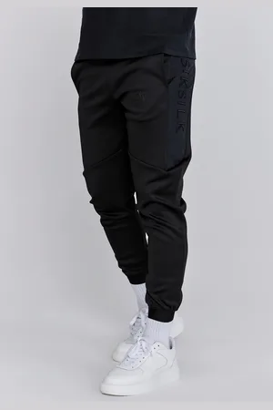 SikSilk Męskie Czarne Dżoggery Muscle Fit