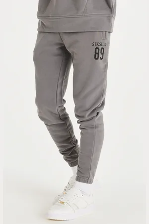 SikSilk Szary relaksowany jogger mankietu S