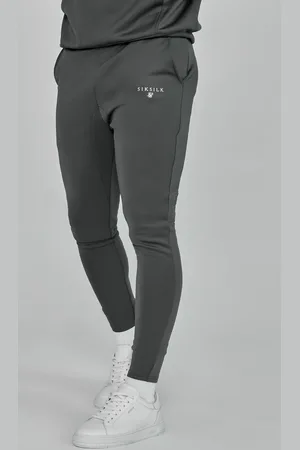SikSilk Męskie Szare Essentials Poliestrowe Dresy M