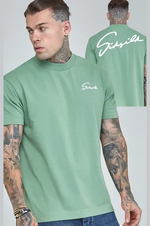 SikSilk Zielony skrypt wydruk ponadwymiarowy L