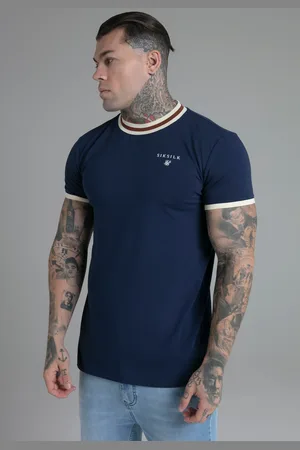 SikSilk Męska Marynarka Ringer T Shirt M
