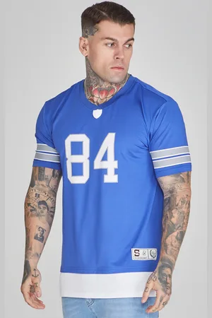 SikSilk Niebieska koszulka męska sportowa