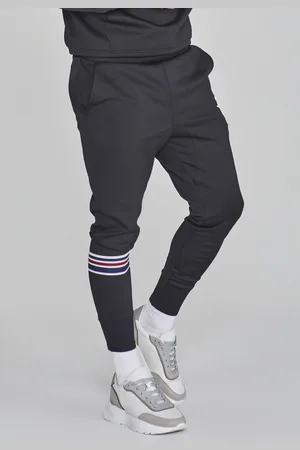 SikSilk Męskie Czarne Joggery Muscle Fit M