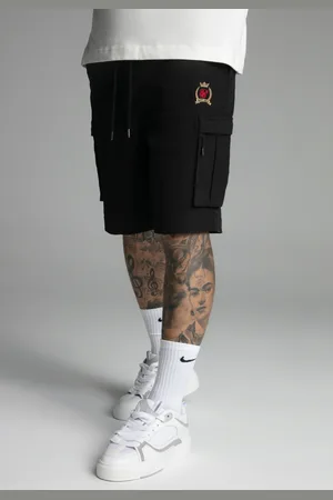 SikSilk Męskie Krótkie Spodenki Czarne XS