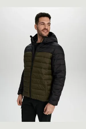 Sinsay Kurtka puffer z kapturem