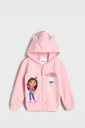 Sinsay Bluza z kapturem Koci domek Gabby