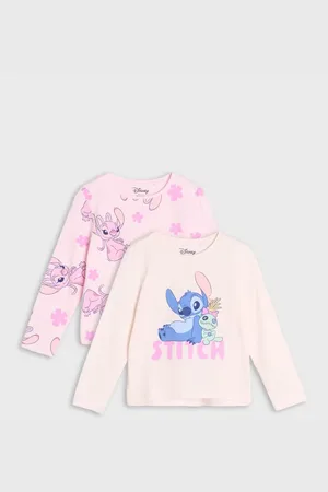 Sinsay Koszulka z długimi rękawami Stitch 2 pack