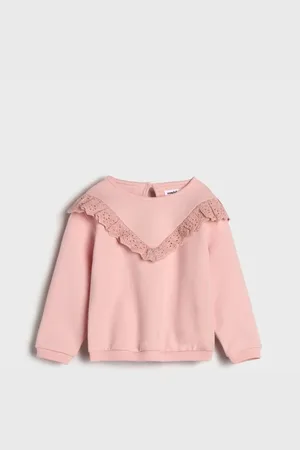 Sinsay Bluza z haftowaną falbanką