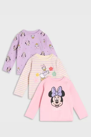 Sinsay Koszulka z długimi rękawami Myszka Minnie 3 pack