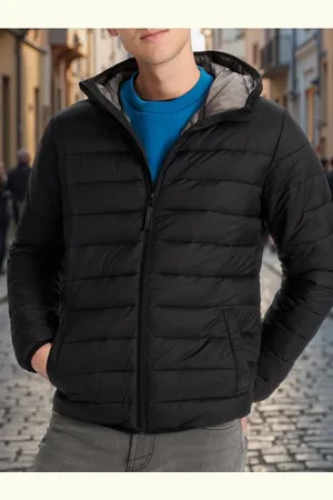 Sinsay Kurtka puffer z kapturem