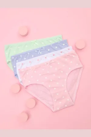 Sinsay Majtki 4 pack w groszki