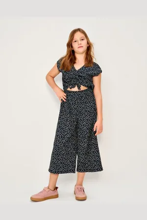 Sinsay Letni kombinezon wide leg w kwiatki