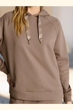 Sinsay Bluza hoodie z ozdobną tasiemką
