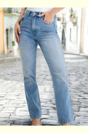 Sinsay Jeansy straight leg high waist