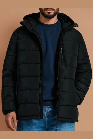 Sinsay Kurtka puffer z kapturem
