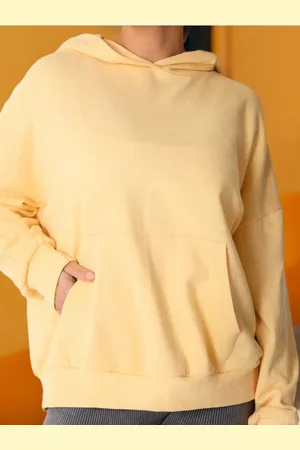 Sinsay Bluza hoodie z kieszenią