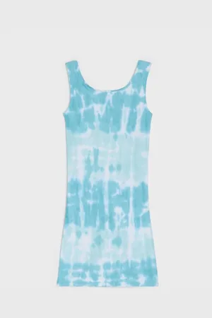 Sinsay Sukienka z prążkowanej dzianiny tie-dye