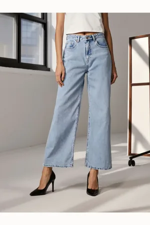 Sinsay Jeansy cropped wide leg