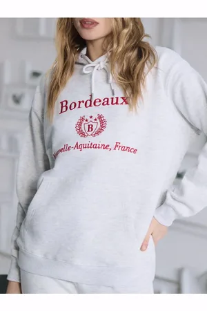 Sinsay Bluza hoodie z haftowanym napisem