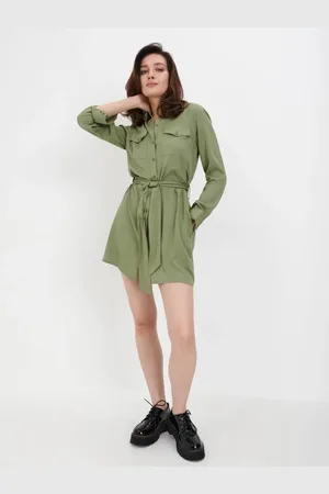 Sinsay Sukienka mini koszulowa